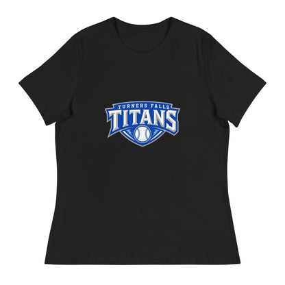 Performance | Women's Relaxed T Shirt | Turners Falls Titans | Titan Crest Logo