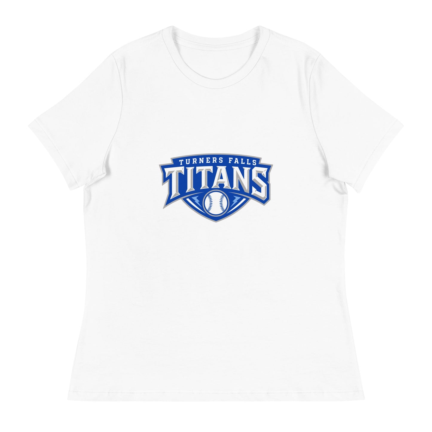 Performance | Women's Relaxed T Shirt | Turners Falls Titans | Titan Crest Logo