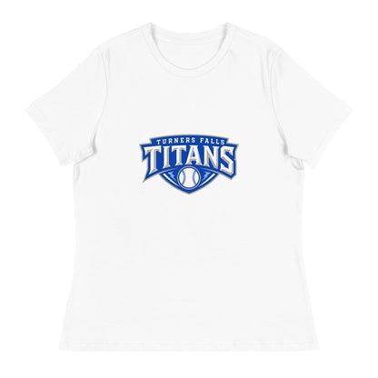 Performance | Women's Relaxed T Shirt | Turners Falls Titans | Titan Crest Logo