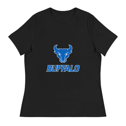 Performance | Women's Relaxed T Shirt | UB Womens Club Basketball | Vanguard Buffalo Crest Logo
