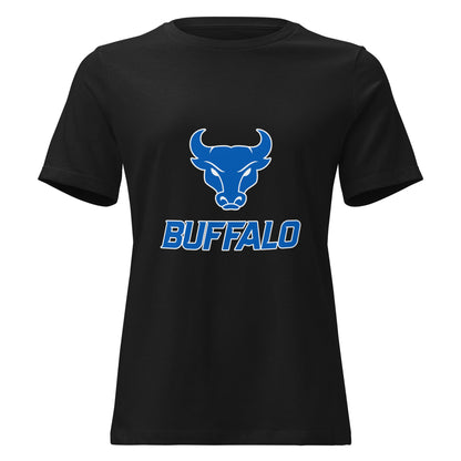 Performance | Women's Relaxed T Shirt | UB Womens Club Basketball | Vanguard Buffalo Crest Logo