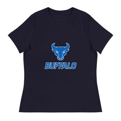 Performance | Women's Relaxed T Shirt | UB Womens Club Basketball | Vanguard Buffalo Crest Logo