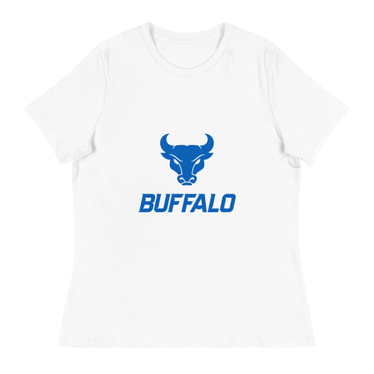 Performance | Women's Relaxed T Shirt | UB Womens Club Basketball | Vanguard Buffalo Crest Logo