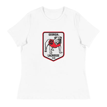 Performance | Women's Relaxed T Shirt | UGA Club Lacrosse | Shield Logo