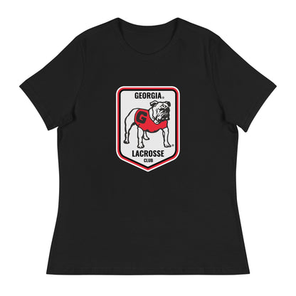 Performance | Women's Relaxed T Shirt | UGA Club Lacrosse | Shield Logo