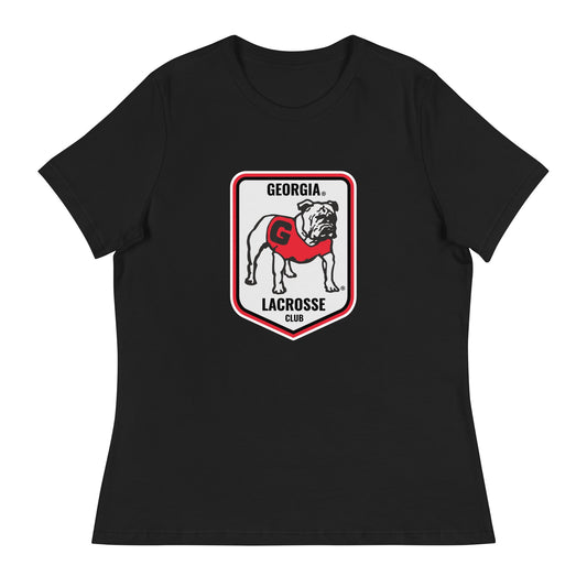 Performance | Women's Relaxed T Shirt | UGA Club Lacrosse | Shield Logo
