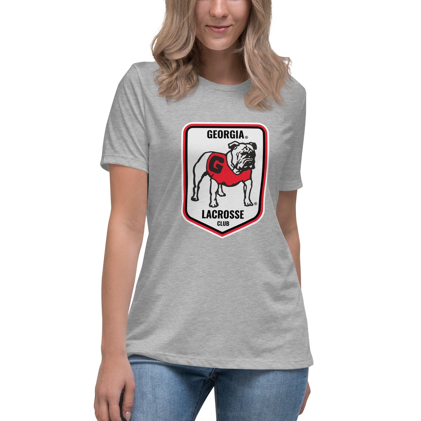 Performance | Women's Relaxed T Shirt | UGA Club Lacrosse | Shield Logo