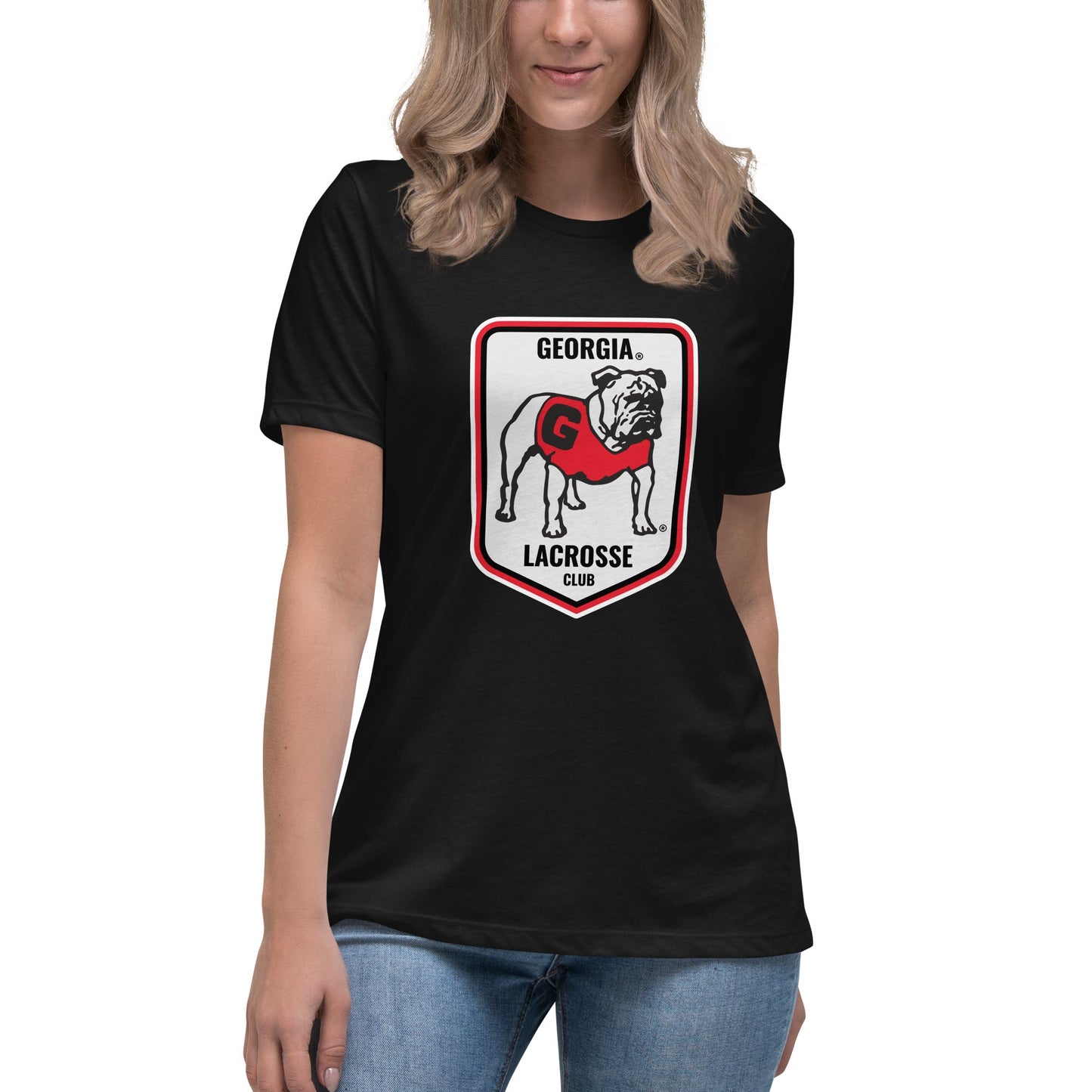 Performance | Women's Relaxed T Shirt | UGA Club Lacrosse | Shield Logo