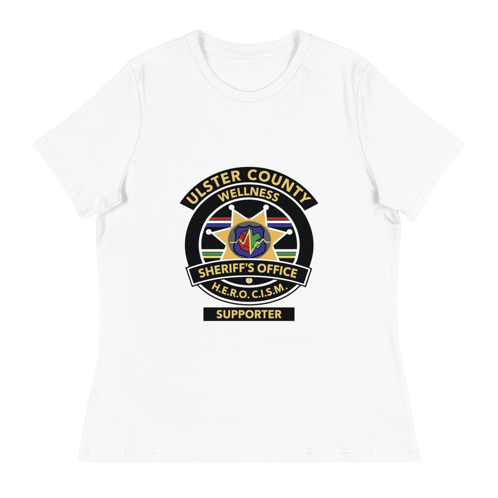 Performance | Women's Relaxed T Shirt | Ulster County Sheriff's Office Wellness Division | Badge Logo