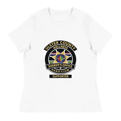 Performance | Women's Relaxed T Shirt | Ulster County Sheriff's Office Wellness Division | Badge Logo