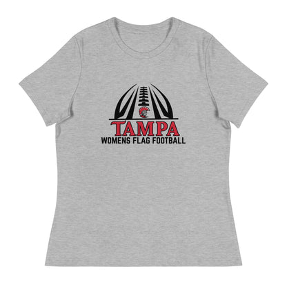 Performance | Women's Relaxed T Shirt | University of Tampa Women's Flag Football | Football Logo