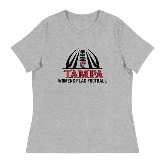 Performance | Women's Relaxed T Shirt | University of Tampa Women's Flag Football | Football Logo