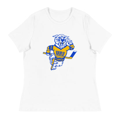 Performance | Women's Relaxed T Shirt | UPJ Hockey | Mascot Logo