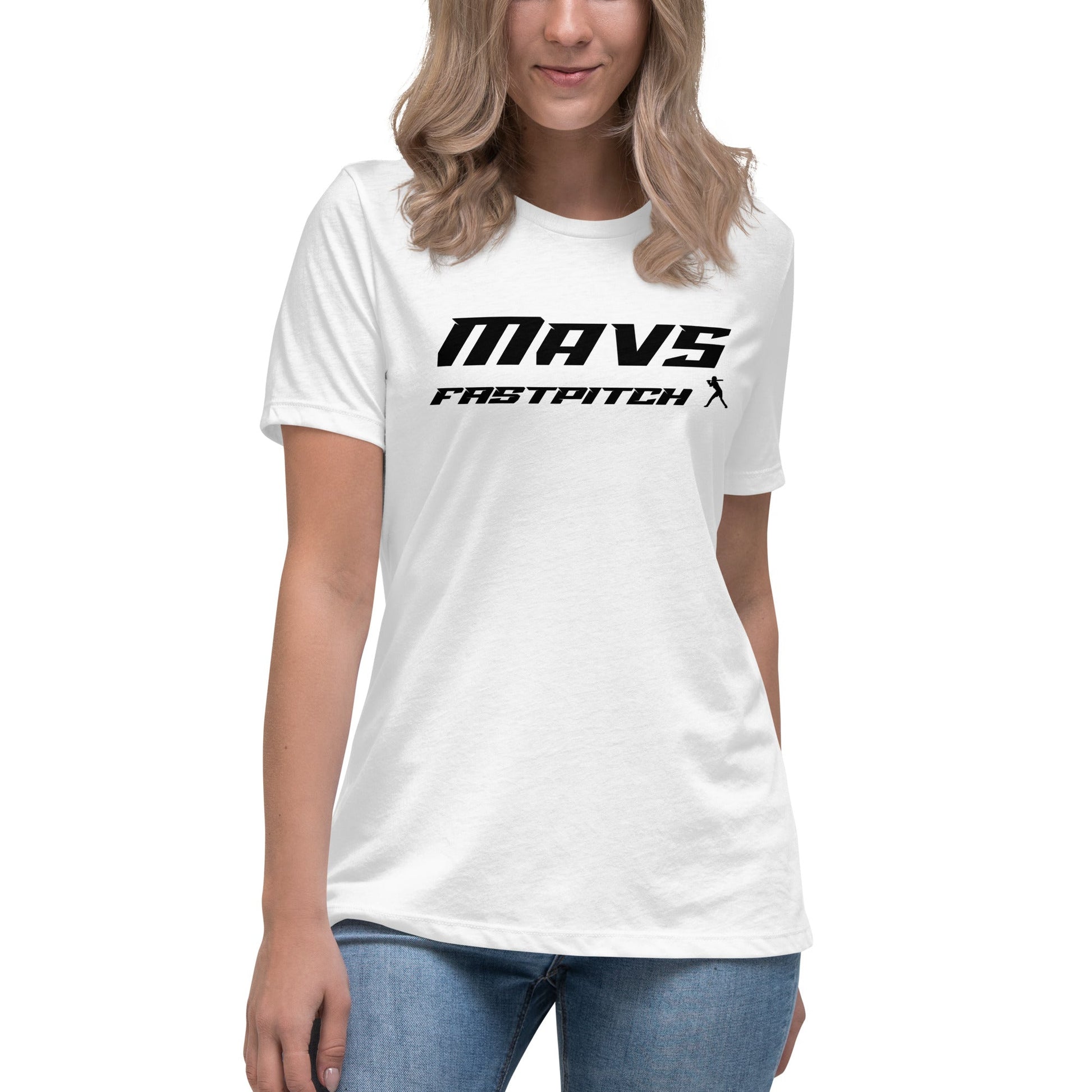 Performance | Women's Relaxed T Shirt | Upper Makefield Mavs Fastpitch | Fastpitch Logo