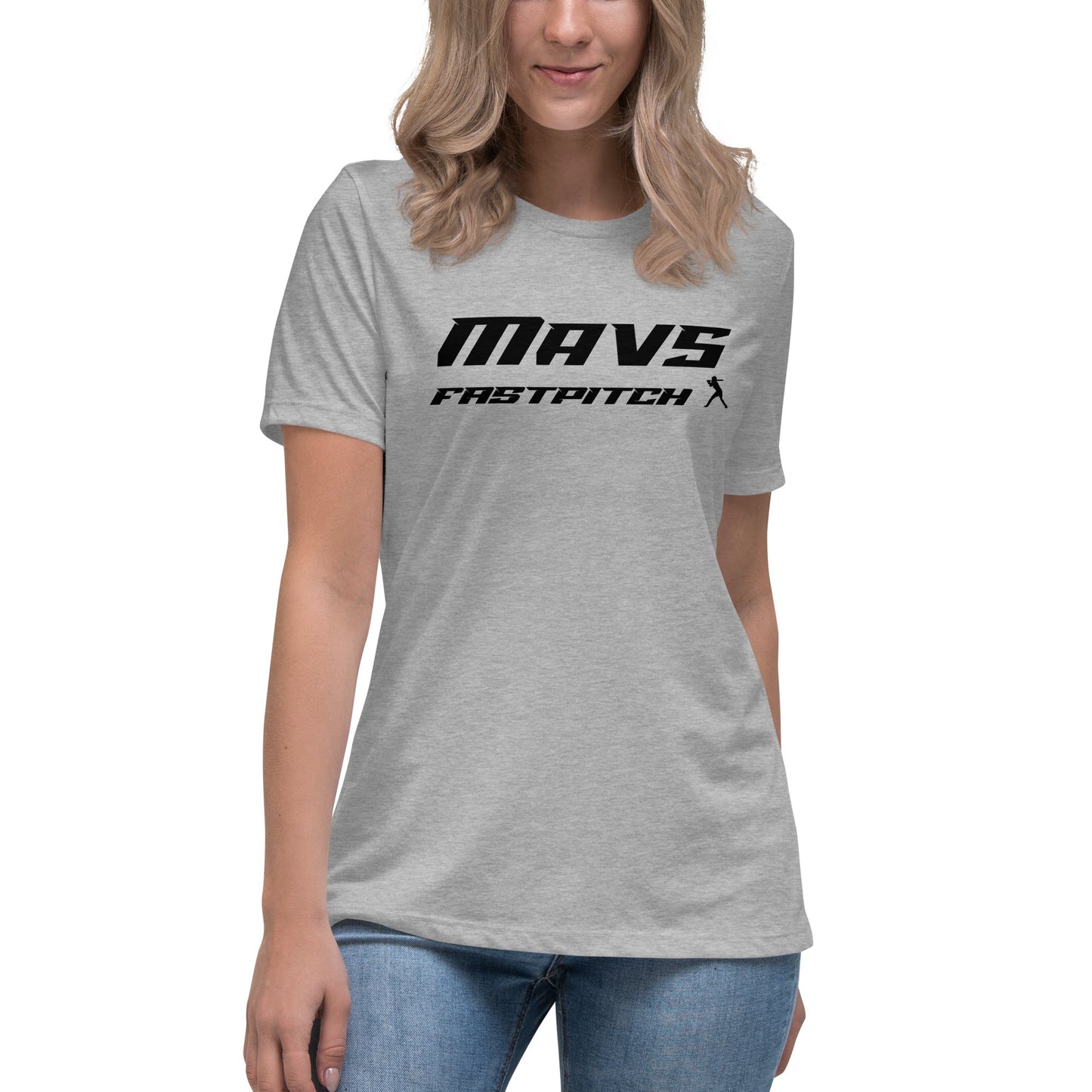 Performance | Women's Relaxed T Shirt | Upper Makefield Mavs Fastpitch | Fastpitch Logo