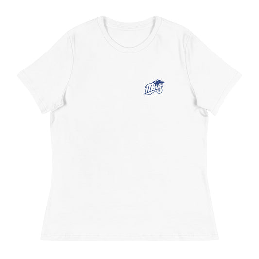 Performance | Women's Relaxed T Shirt | Upper Makefield Youth Baseball & Softball League | Blue Mavs Logo