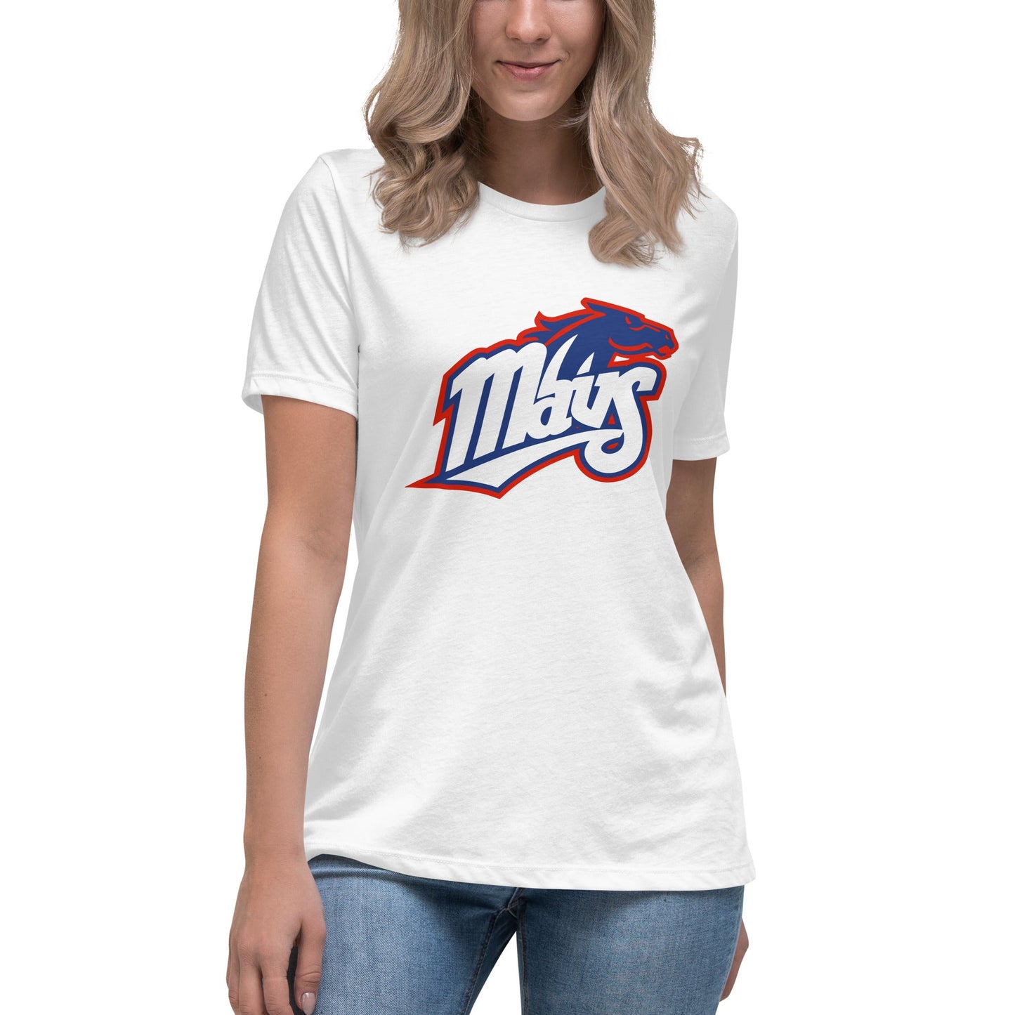 Performance | Women's Relaxed T Shirt | Upper Makefield Youth Baseball & Softball League | Mavs Logo