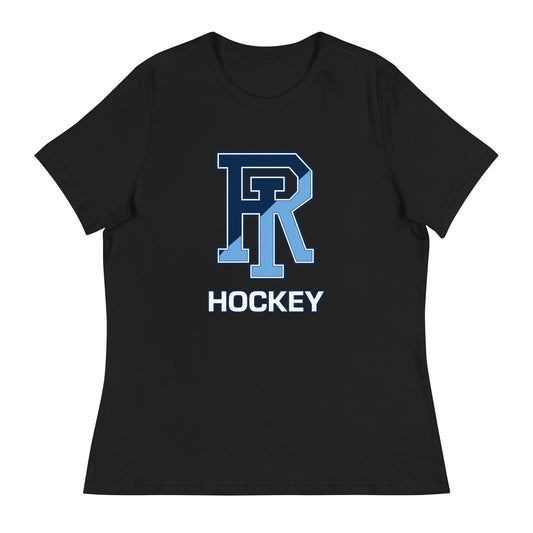 Performance | Women's Relaxed T Shirt | URI Men’s Hockey | Crest Logo