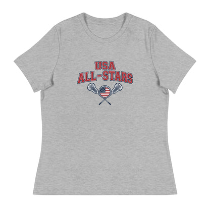 Performance | Women's Relaxed T Shirt | USA ALL STARS BERLIN 2026 | Modern Script Logo
