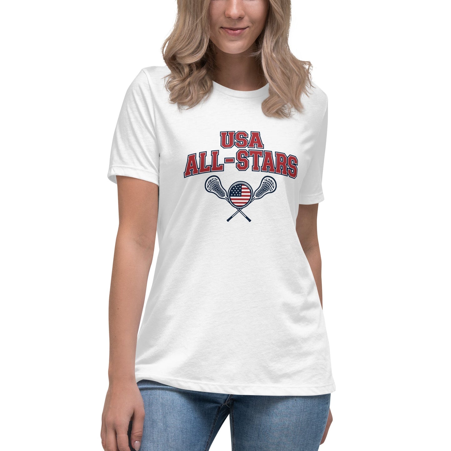 Performance | Women's Relaxed T Shirt | USA ALL STARS BERLIN 2026 | Modern Script Logo