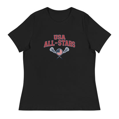 Performance | Women's Relaxed T Shirt | USA ALL STARS BERLIN 2026 | Modern Script Logo