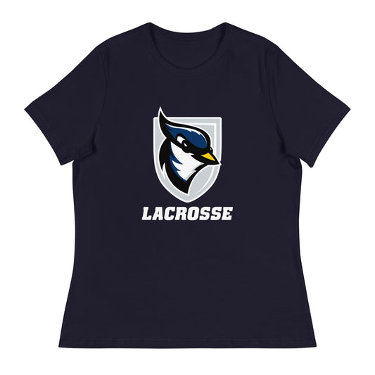 Performance | Women's Relaxed T Shirt | USJ women’s lacrosse | Shield Logo