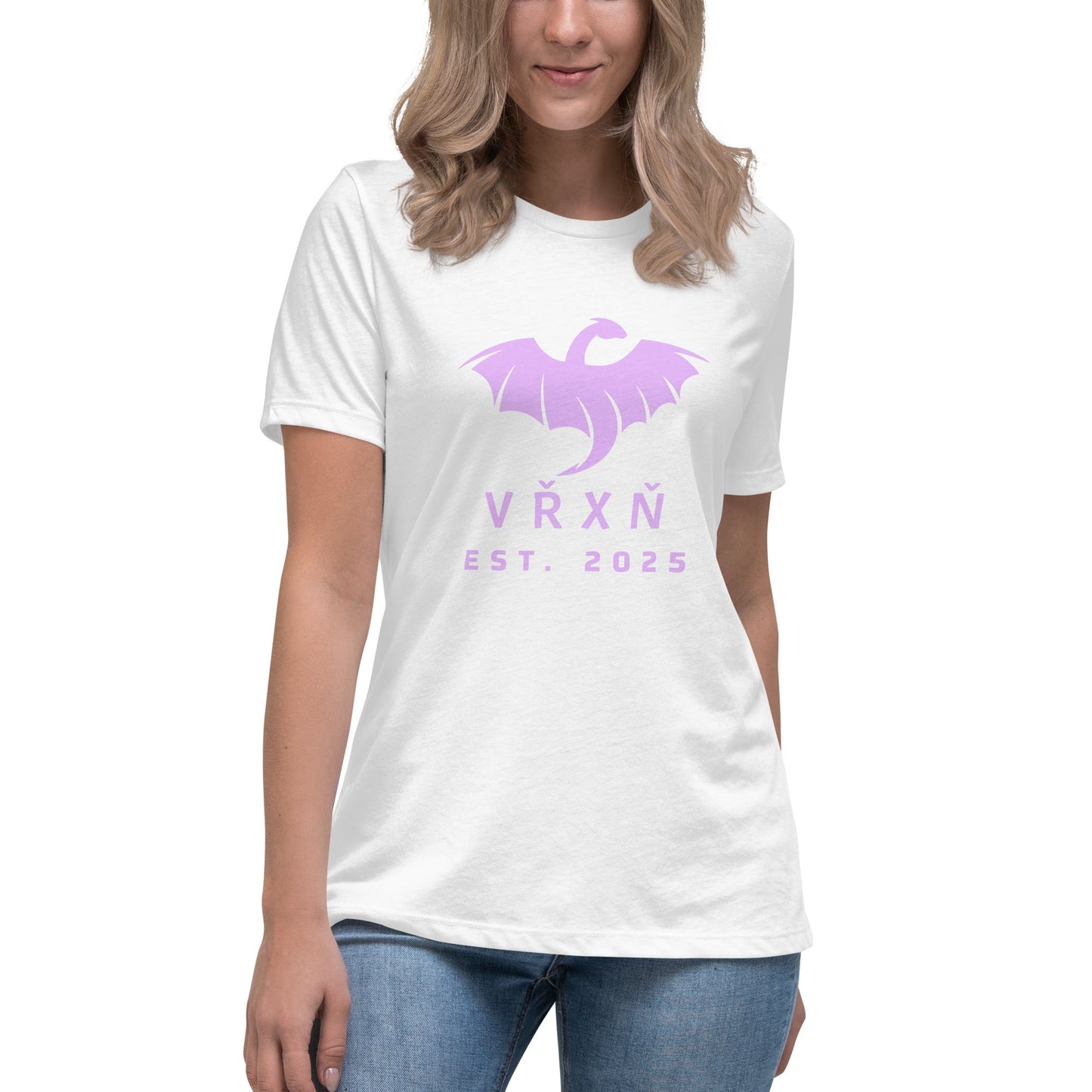 Performance | Women's Relaxed T Shirt | VŘXŇ | Ancient Modern Logo