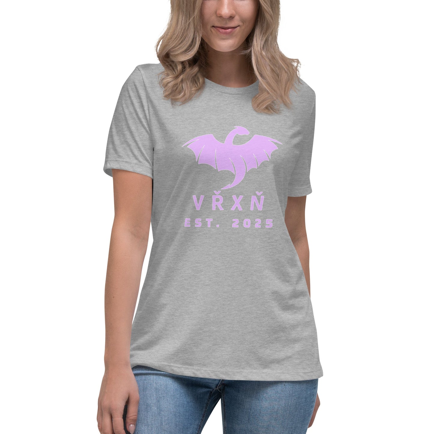 Performance | Women's Relaxed T Shirt | VŘXŇ | Ancient Modern Logo