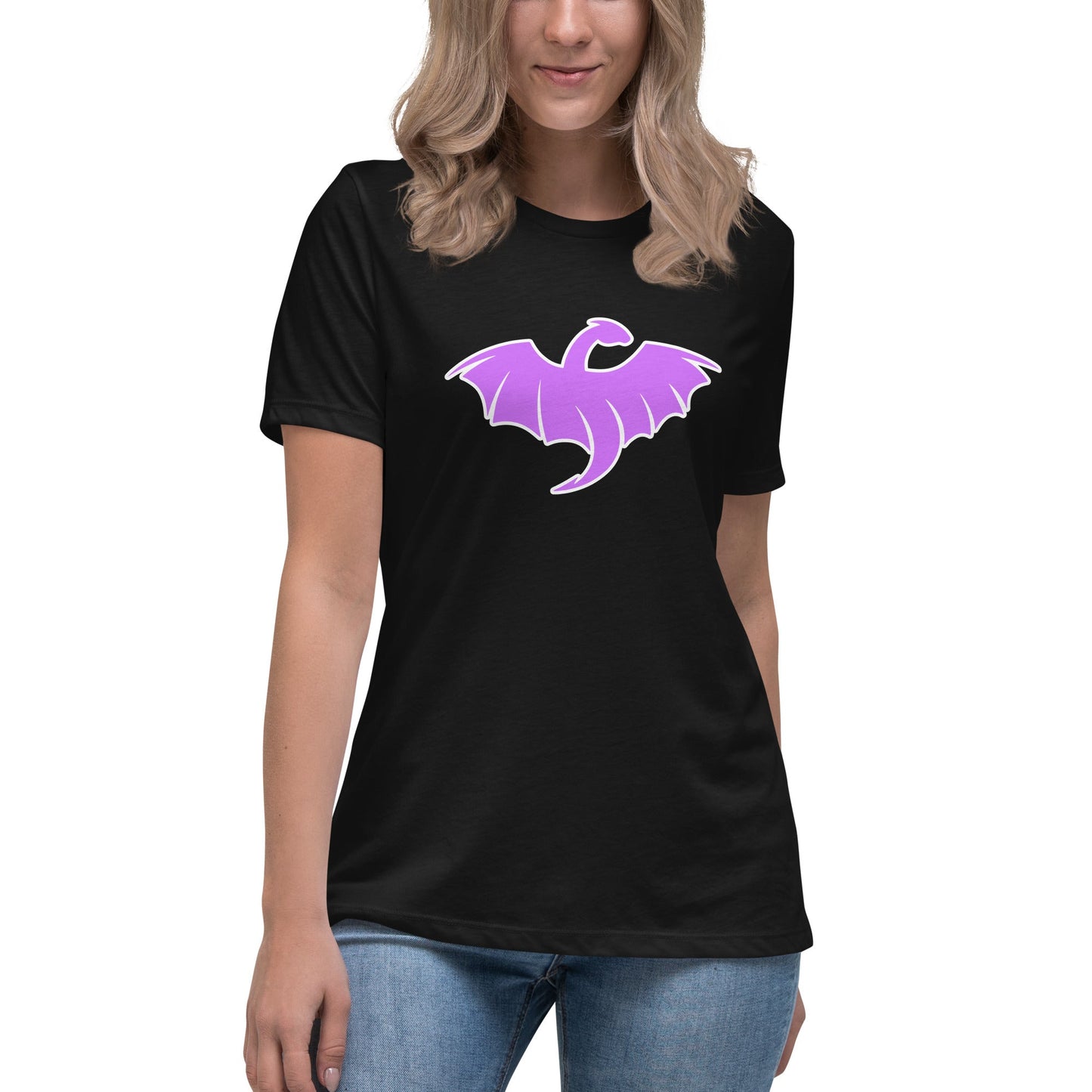 Performance | Women's Relaxed T Shirt | VŘXŇ | Midnight Vanguard Logo