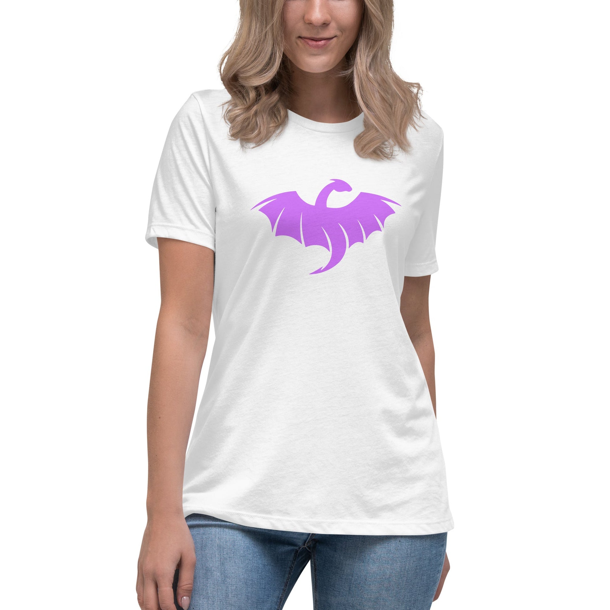 Performance | Women's Relaxed T Shirt | VŘXŇ | Midnight Vanguard Logo