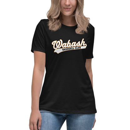 Performance | Women's Relaxed T Shirt | Wabash Baseball Club | Alt Logo 1