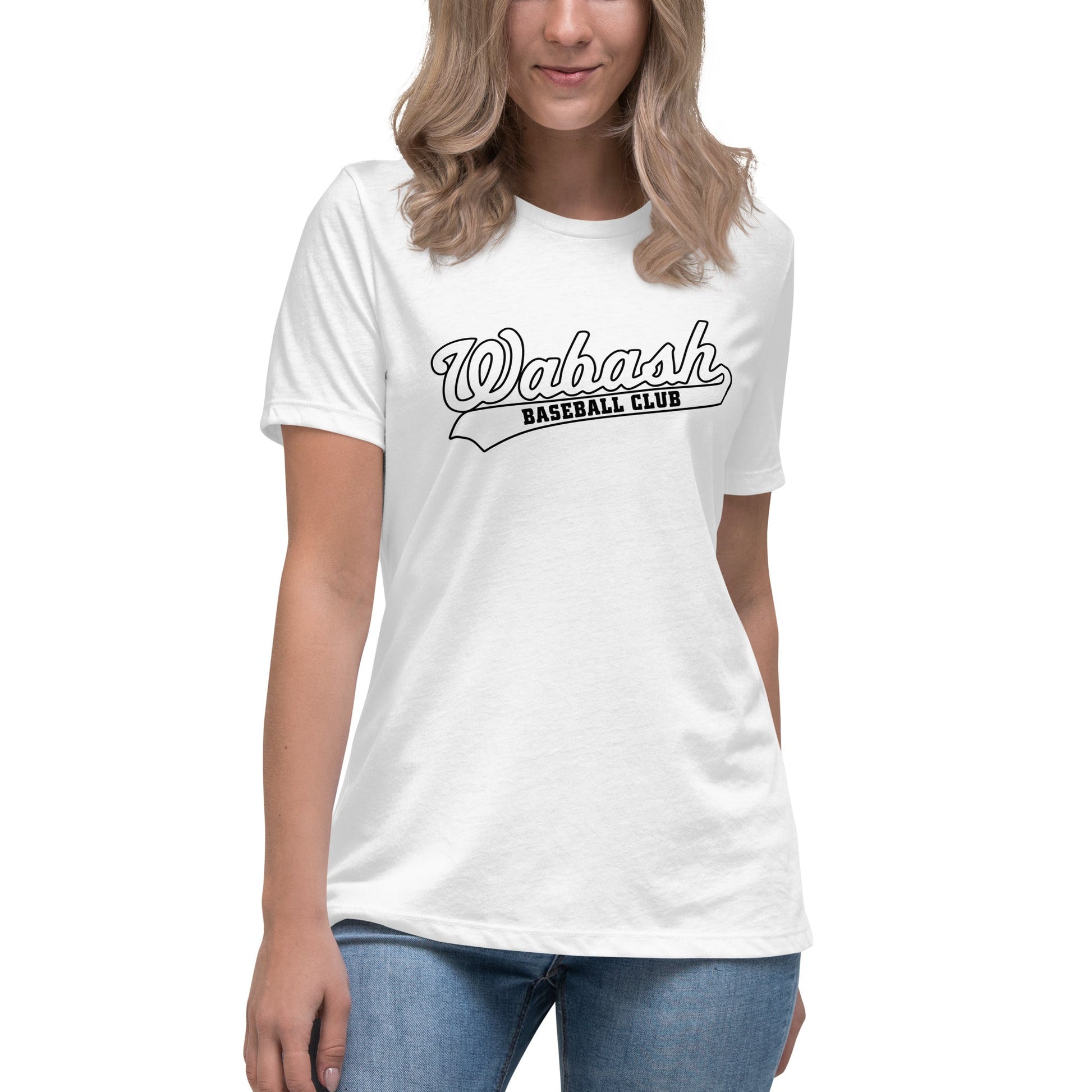 Performance | Women's Relaxed T Shirt | Wabash Baseball Club | Alt Logo 2