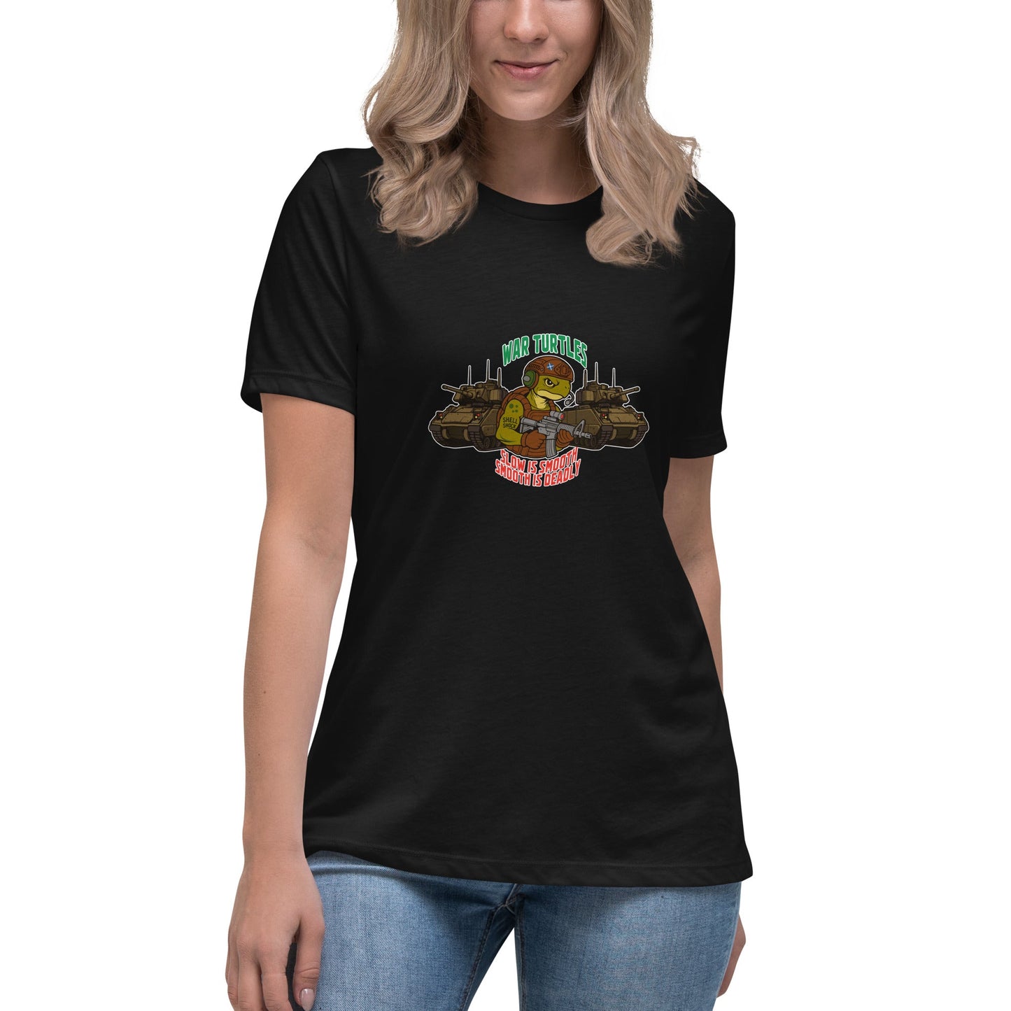 Performance | Women's Relaxed T Shirt | War Turtles | Battalion Logo