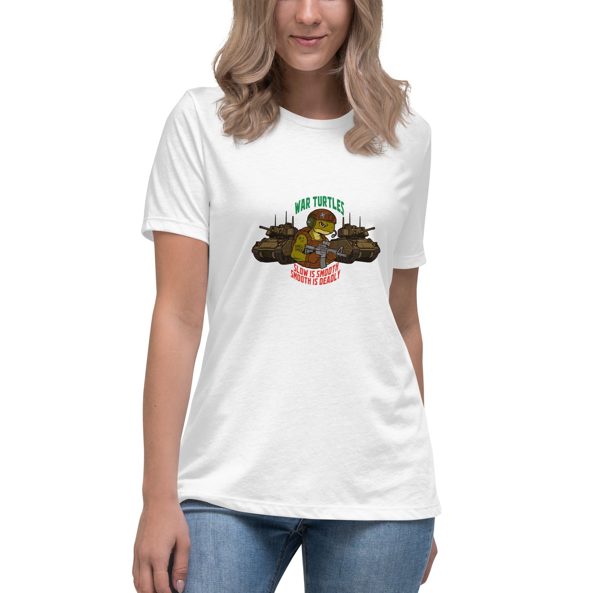 Performance | Women's Relaxed T Shirt | War Turtles | Battalion Logo