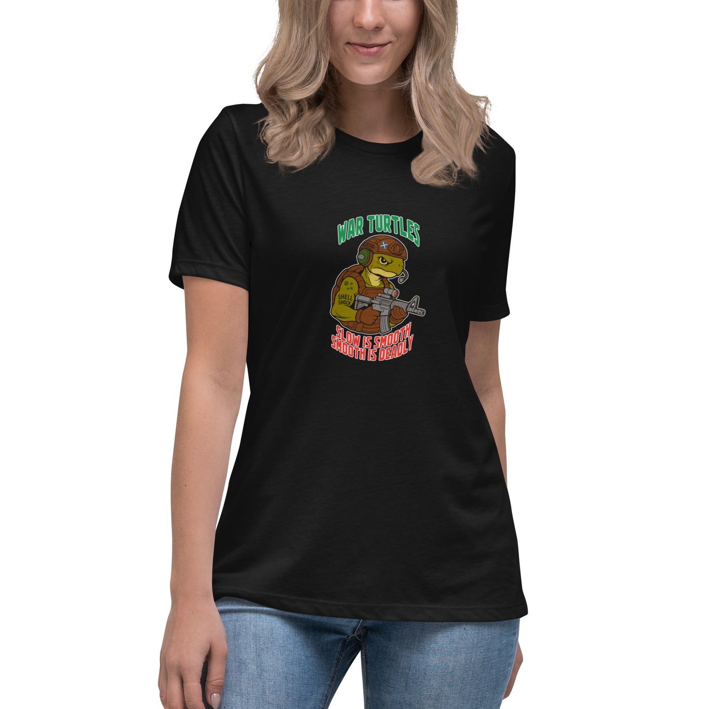 Performance | Women's Relaxed T Shirt | War Turtles | Mascot Logo