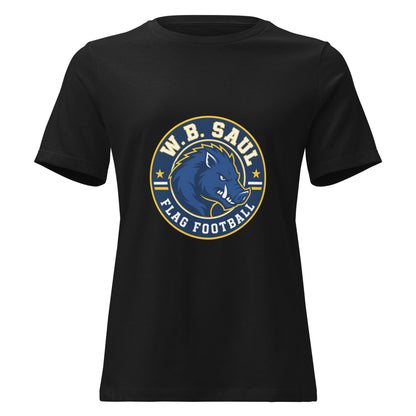 Performance | Women's Relaxed T Shirt | W.B.Saul Razorbacks | Badge Logo