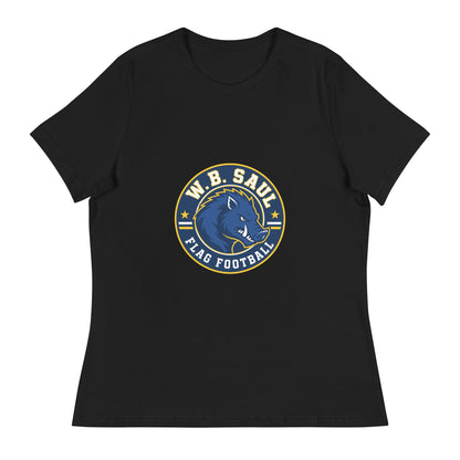 Performance | Women's Relaxed T Shirt | W.B.Saul Razorbacks | Badge Logo