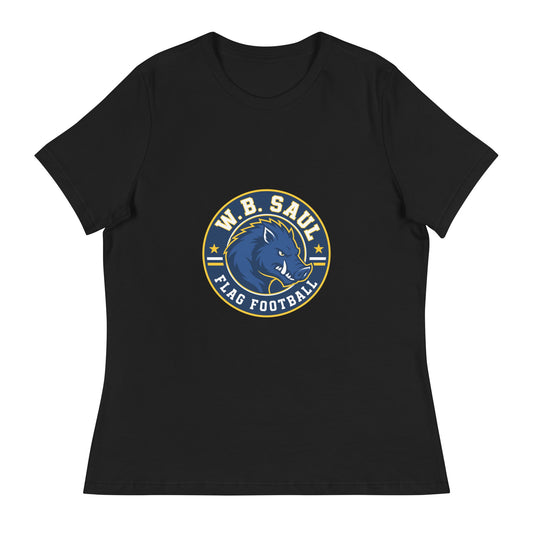 Performance | Women's Relaxed T Shirt | W.B.Saul Razorbacks | Badge Logo