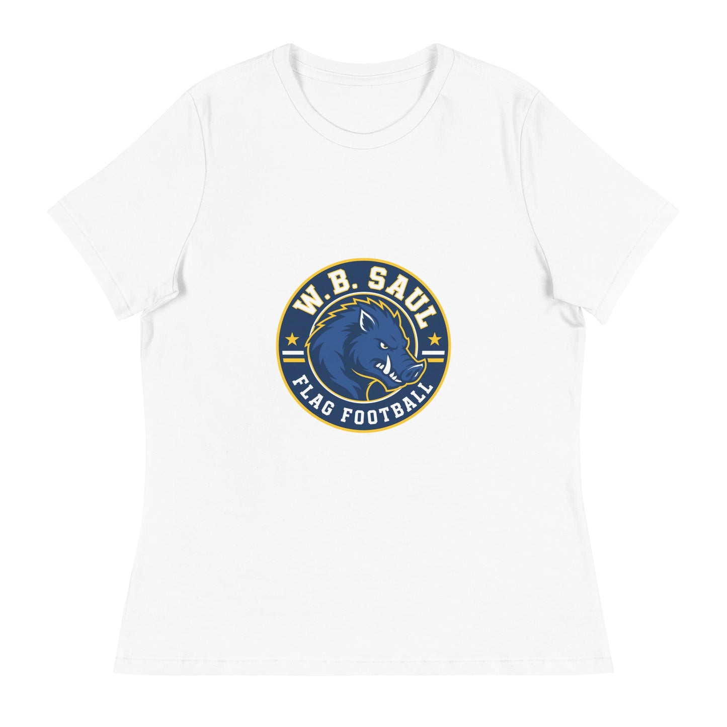 Performance | Women's Relaxed T Shirt | W.B.Saul Razorbacks | Badge Logo