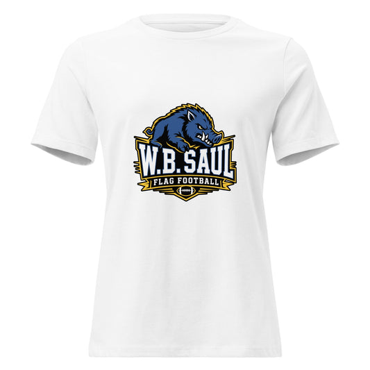 Performance | Women's Relaxed T Shirt | W.B.Saul Razorbacks | Crest Logo