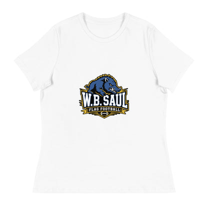 Performance | Women's Relaxed T Shirt | W.B.Saul Razorbacks | Crest Logo