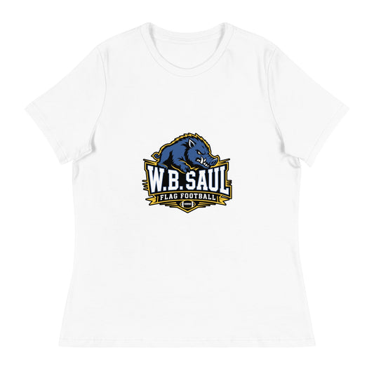 Performance | Women's Relaxed T Shirt | W.B.Saul Razorbacks | Crest Logo