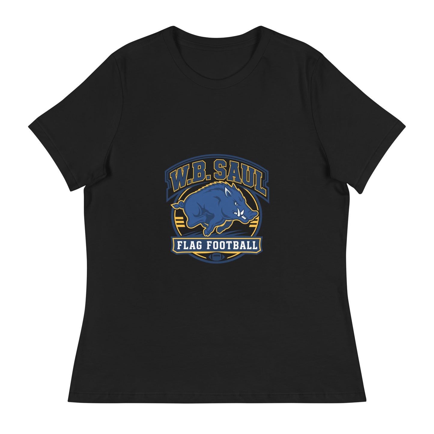 Performance | Women's Relaxed T Shirt | W.B.Saul Razorbacks | Emblem Logo