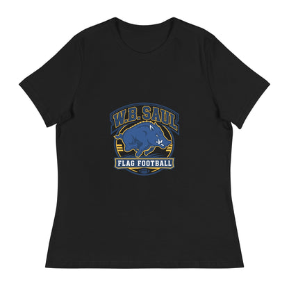 Performance | Women's Relaxed T Shirt | W.B.Saul Razorbacks | Emblem Logo