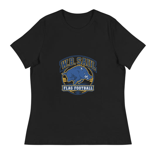 Performance | Women's Relaxed T Shirt | W.B.Saul Razorbacks | Emblem Logo