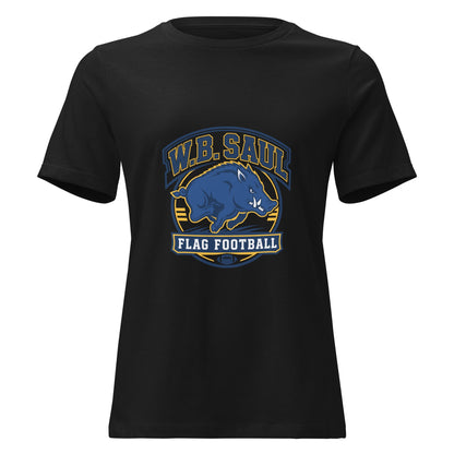 Performance | Women's Relaxed T Shirt | W.B.Saul Razorbacks | Emblem Logo