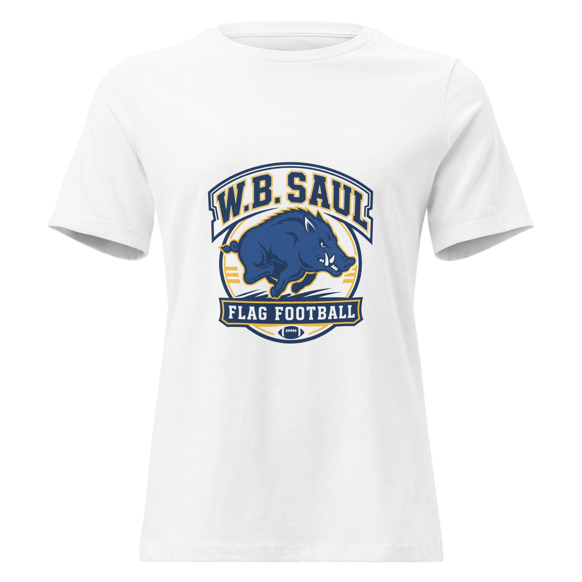 Performance | Women's Relaxed T Shirt | W.B.Saul Razorbacks | Emblem Logo
