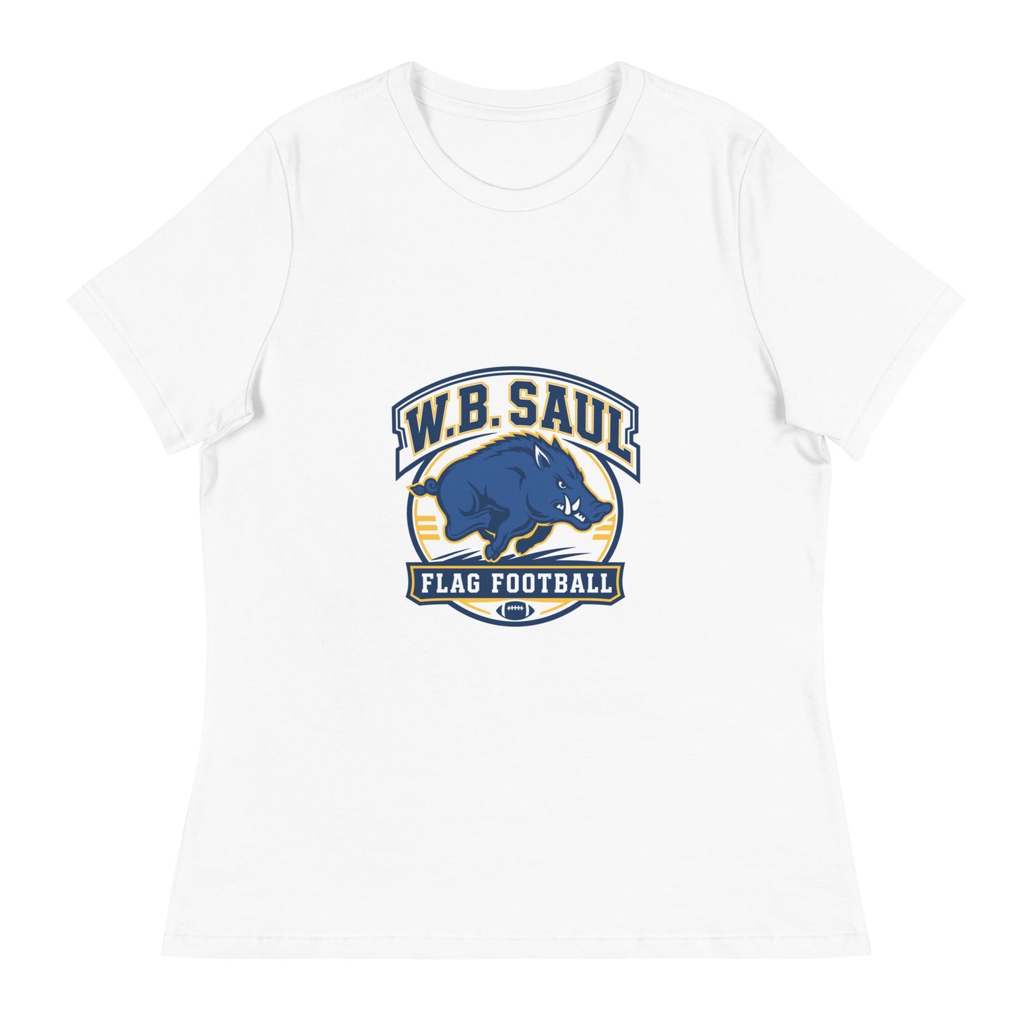 Performance | Women's Relaxed T Shirt | W.B.Saul Razorbacks | Emblem Logo