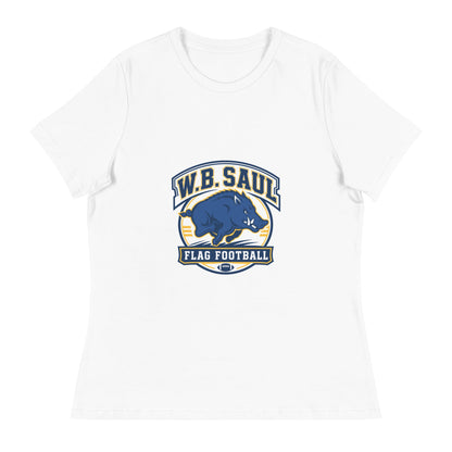 Performance | Women's Relaxed T Shirt | W.B.Saul Razorbacks | Emblem Logo