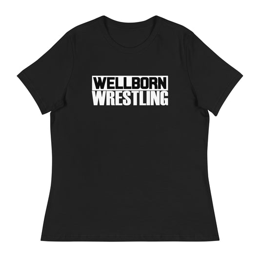 Performance | Women's Relaxed T Shirt | Wellborn Youth Wrestling | Script Logo